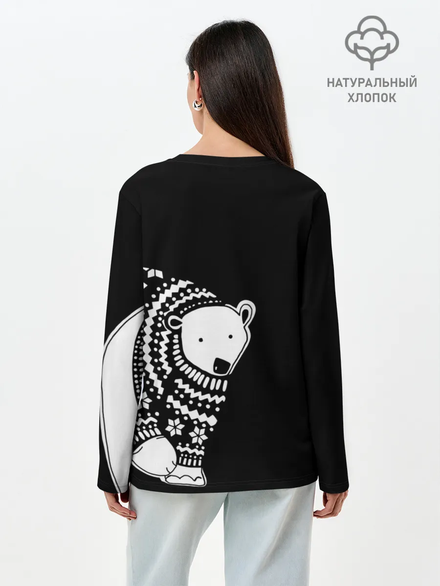 Лонгслив женский. Хлопок / Жизни белых имеют значение