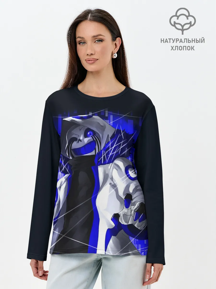 Лонгслив женский. Хлопок / UNDERTALE