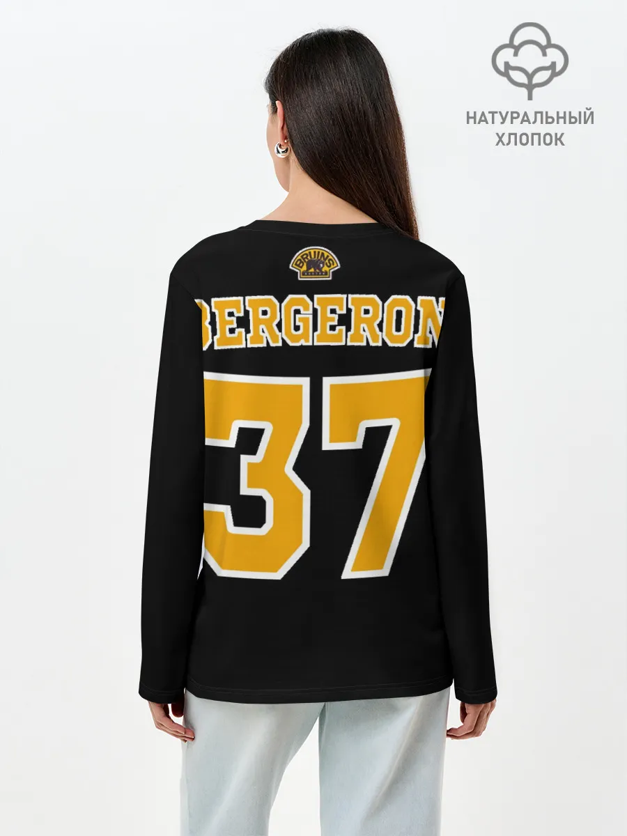 Лонгслив женский. Хлопок / Boston Bruins Patrice Bergeron