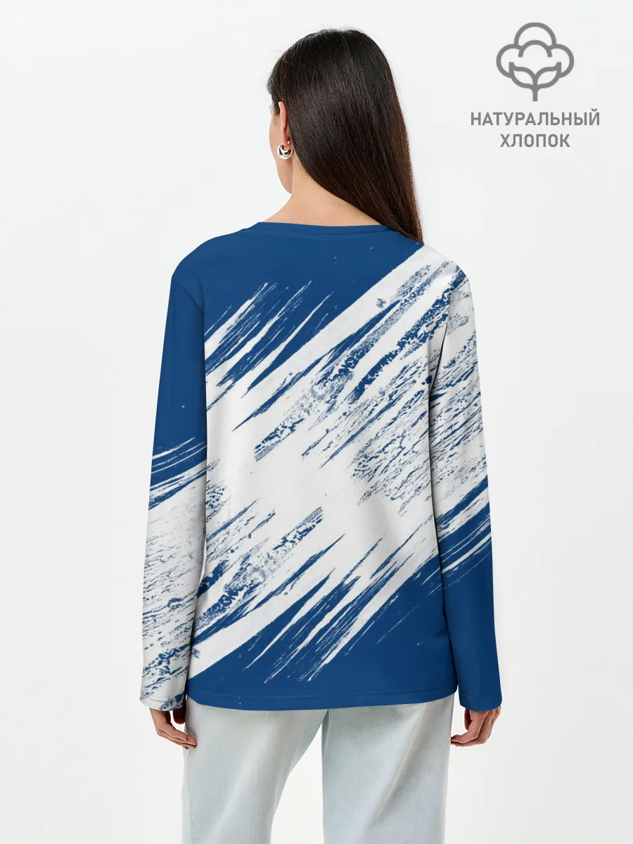 Лонгслив женский. Хлопок / Toronto Maple Leafs,