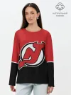 Лонгслив женский. Хлопок / New Jersey Devils