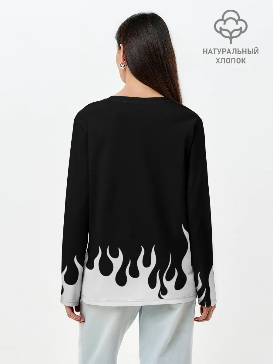 Лонгслив женский. Хлопок / Нью-Йорк Рейнджерс