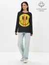 Лонгслив женский. Хлопок / Pop Up Smiley