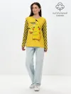 Лонгслив женский. Хлопок / Pikachu Pika Pika