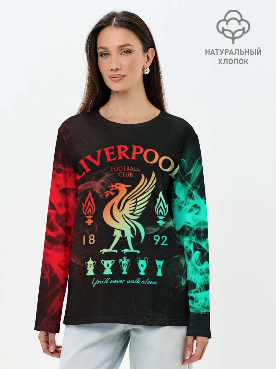 Лонгслив женский. Хлопок / LIVERPOOL FC