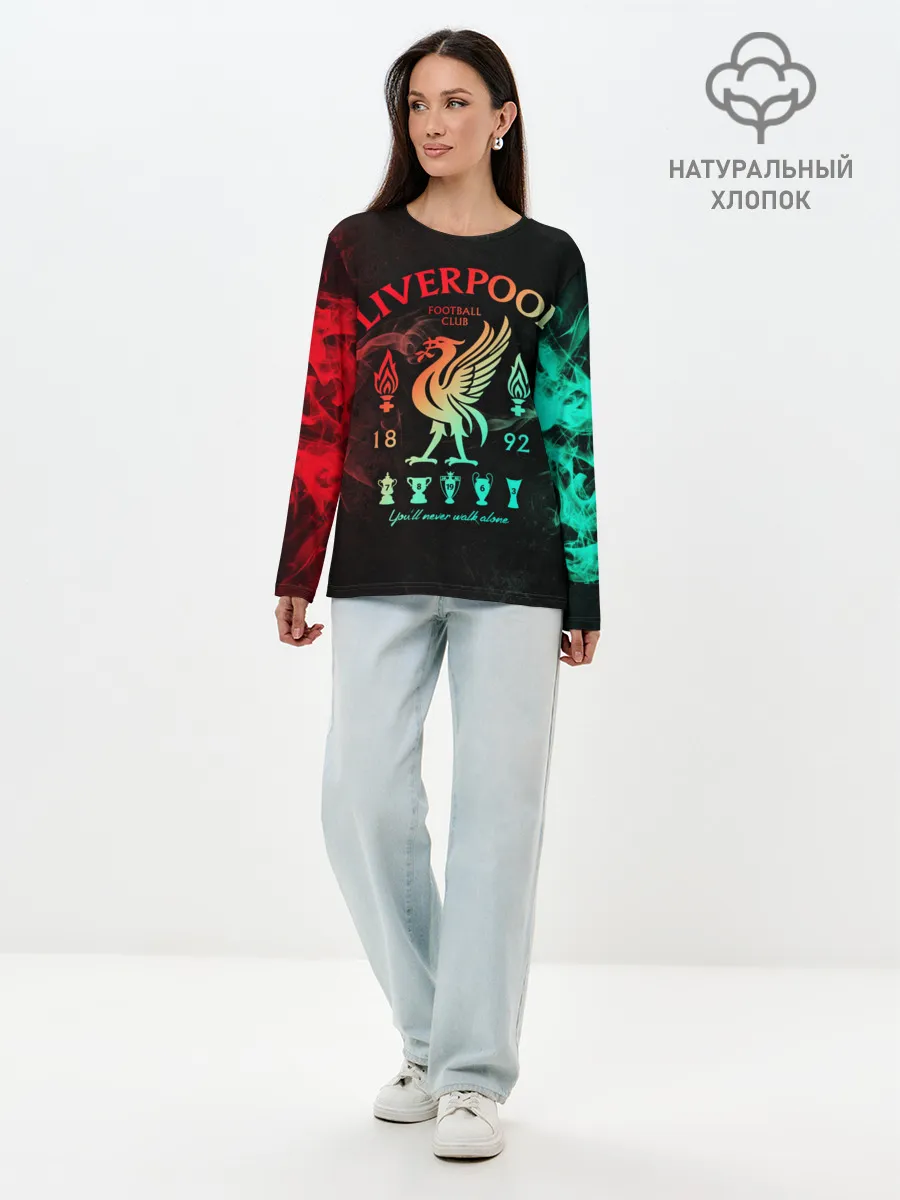 Лонгслив женский. Хлопок / LIVERPOOL FC