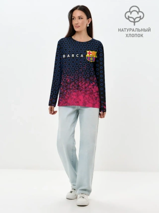 Лонгслив женский. Хлопок / BARCELONA / БАРСЕЛОНА