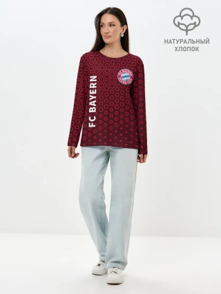 Лонгслив женский. Хлопок / FC BAYERN / БАВАРИЯ