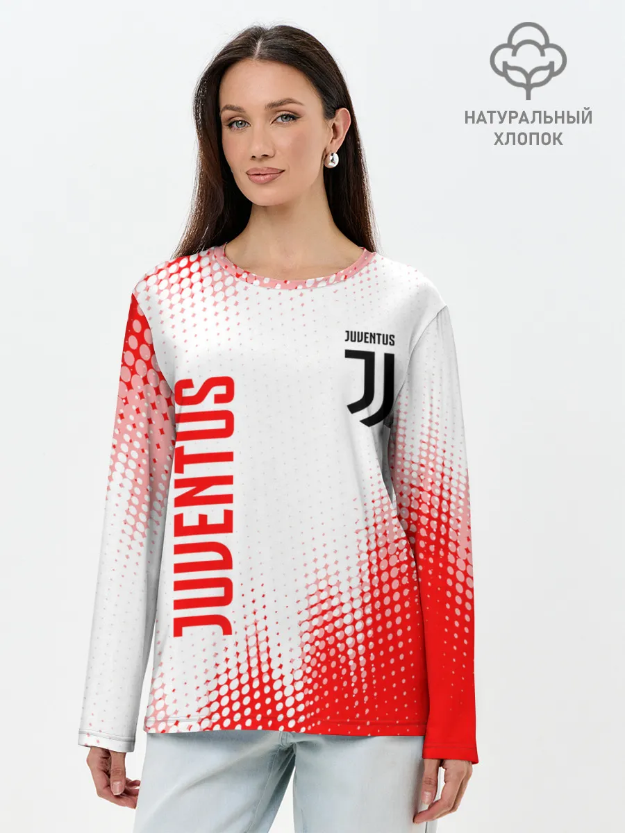 Лонгслив женский. Хлопок / JUVENTUS / ЮВЕНТУС
