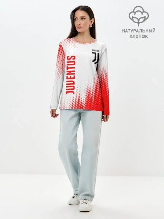 Лонгслив женский. Хлопок / JUVENTUS / ЮВЕНТУС