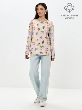 Лонгслив женский. Хлопок / Иви