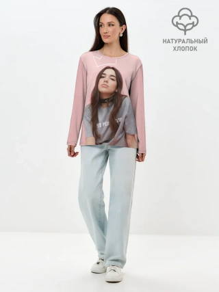 Лонгслив женский. Хлопок / Dua Lipa