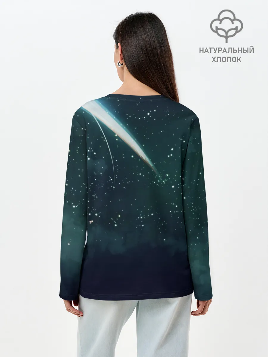 Лонгслив женский. Хлопок / ТВОЕ ИМЯ