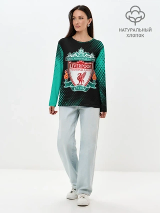 Лонгслив женский. Хлопок / LIVERPOOL / Ливерпуль