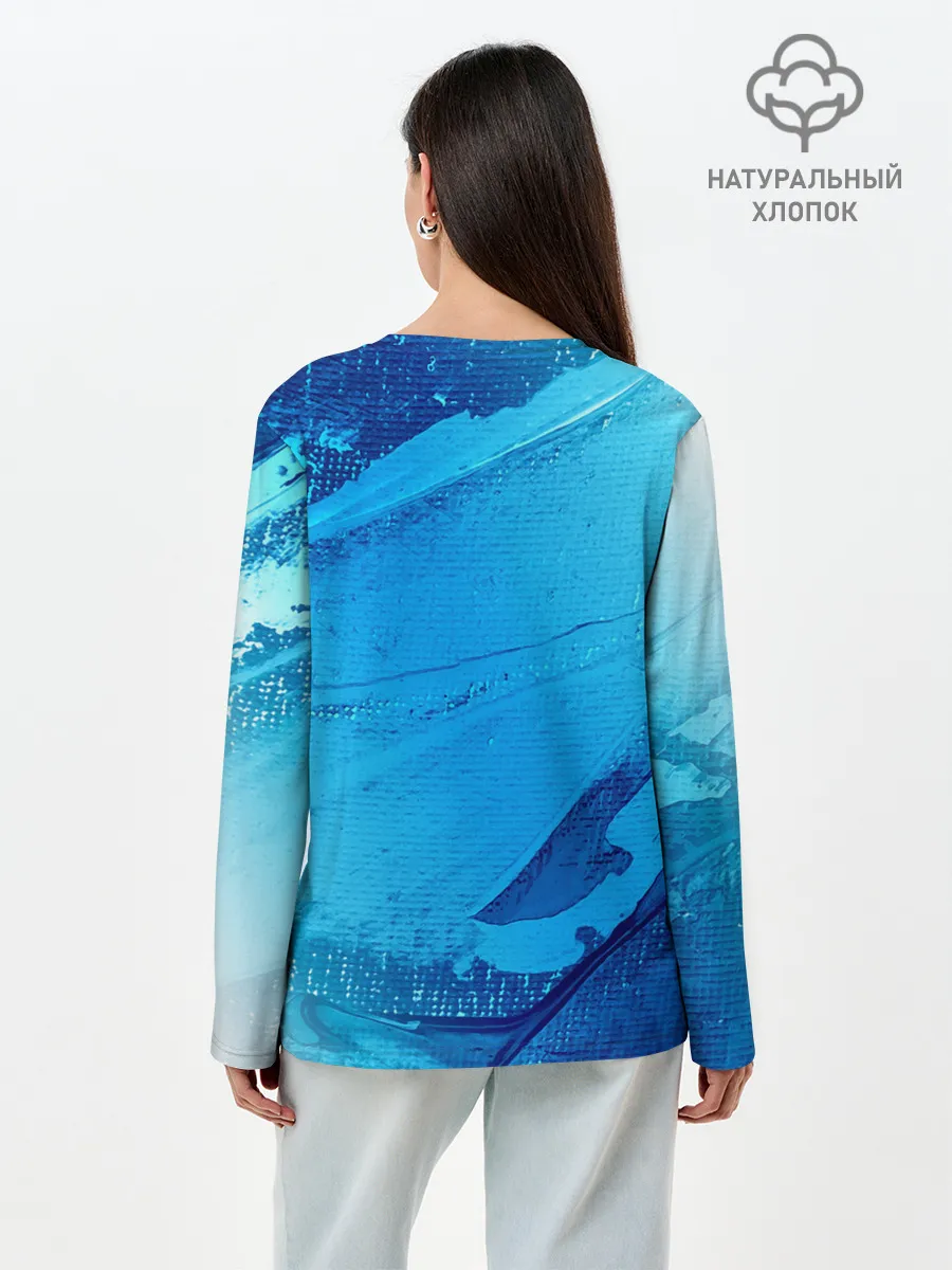 Лонгслив женский. Хлопок / ФУТБОЛ РОССИЯ / Russia