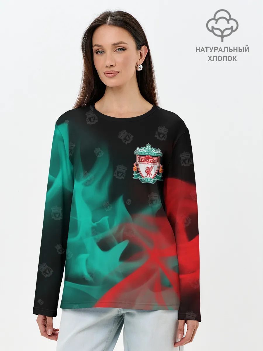 Лонгслив женский. Хлопок / LIVERPOOL / Ливерпуль