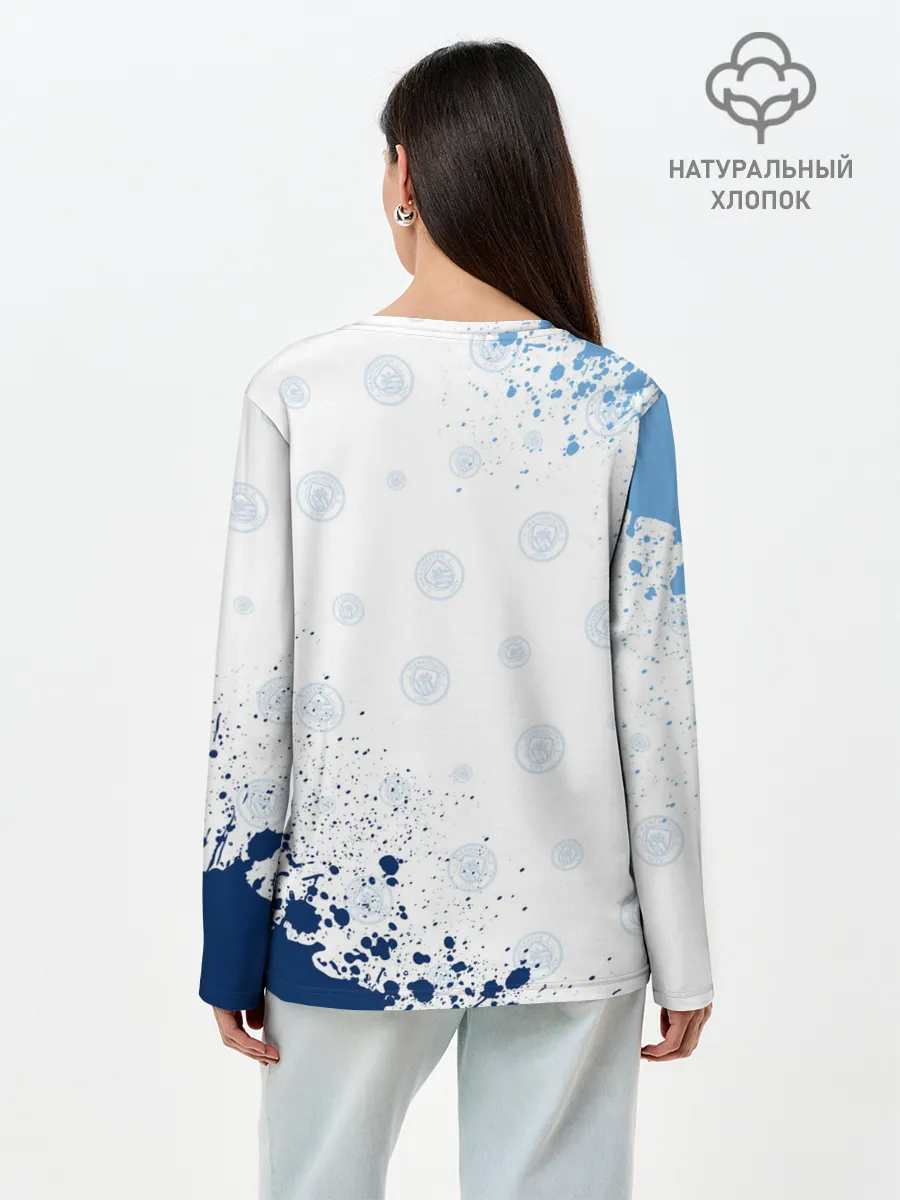 Лонгслив женский. Хлопок / MANCHESTER CITY Манчестер Сити