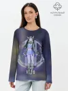 Лонгслив женский. Хлопок / Nezuko Cyberpunk
