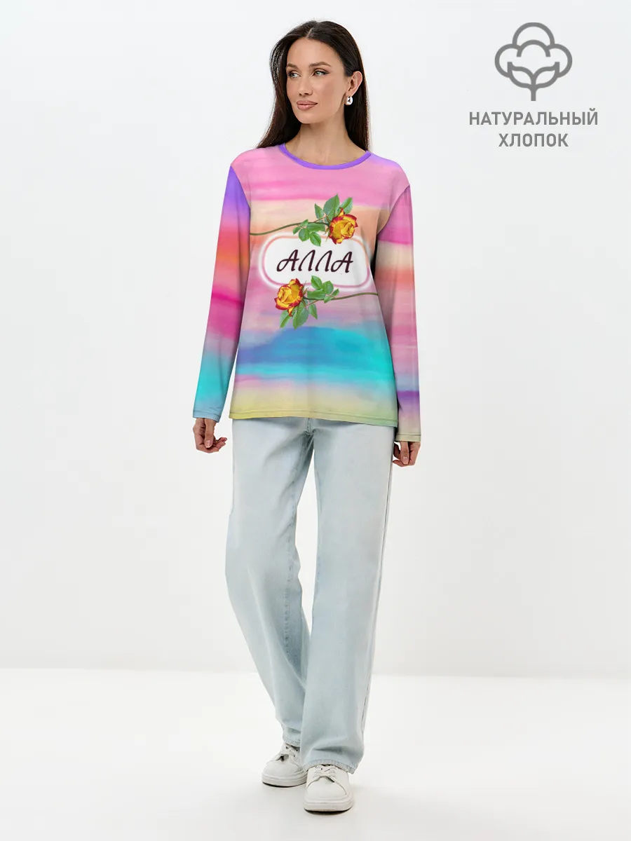 Лонгслив женский. Хлопок / Алла
