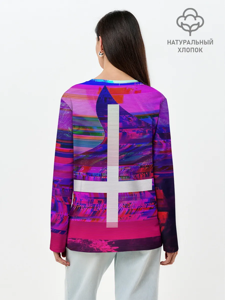 Лонгслив женский. Хлопок / Cross