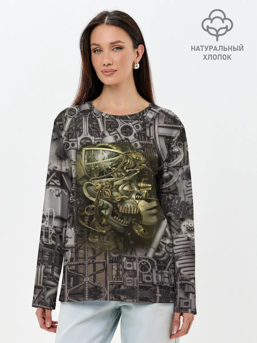 Лонгслив женский. Хлопок / механизмы