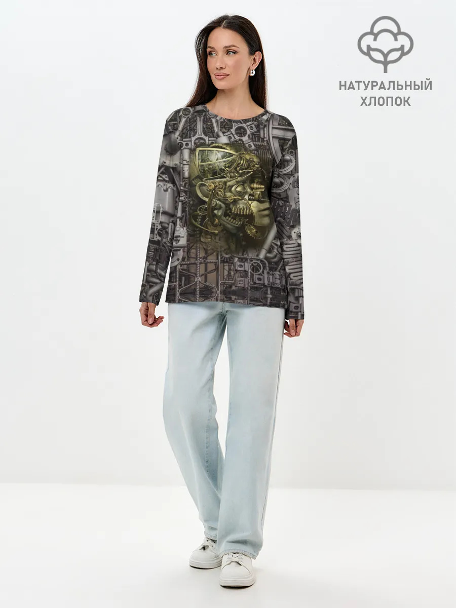 Лонгслив женский. Хлопок / механизмы