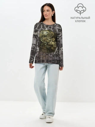 Лонгслив женский. Хлопок / механизмы