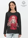 Лонгслив женский. Хлопок / Darling Zero Two Black