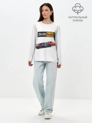 Лонгслив женский. Хлопок / Дрифт