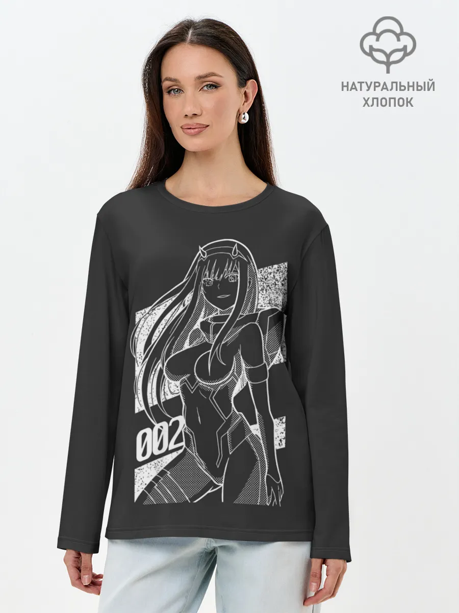 Лонгслив женский. Хлопок / Zero Two Negative