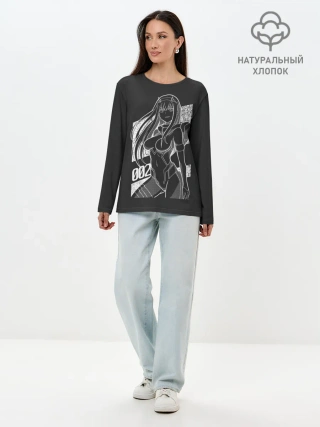 Лонгслив женский. Хлопок / Zero Two Negative