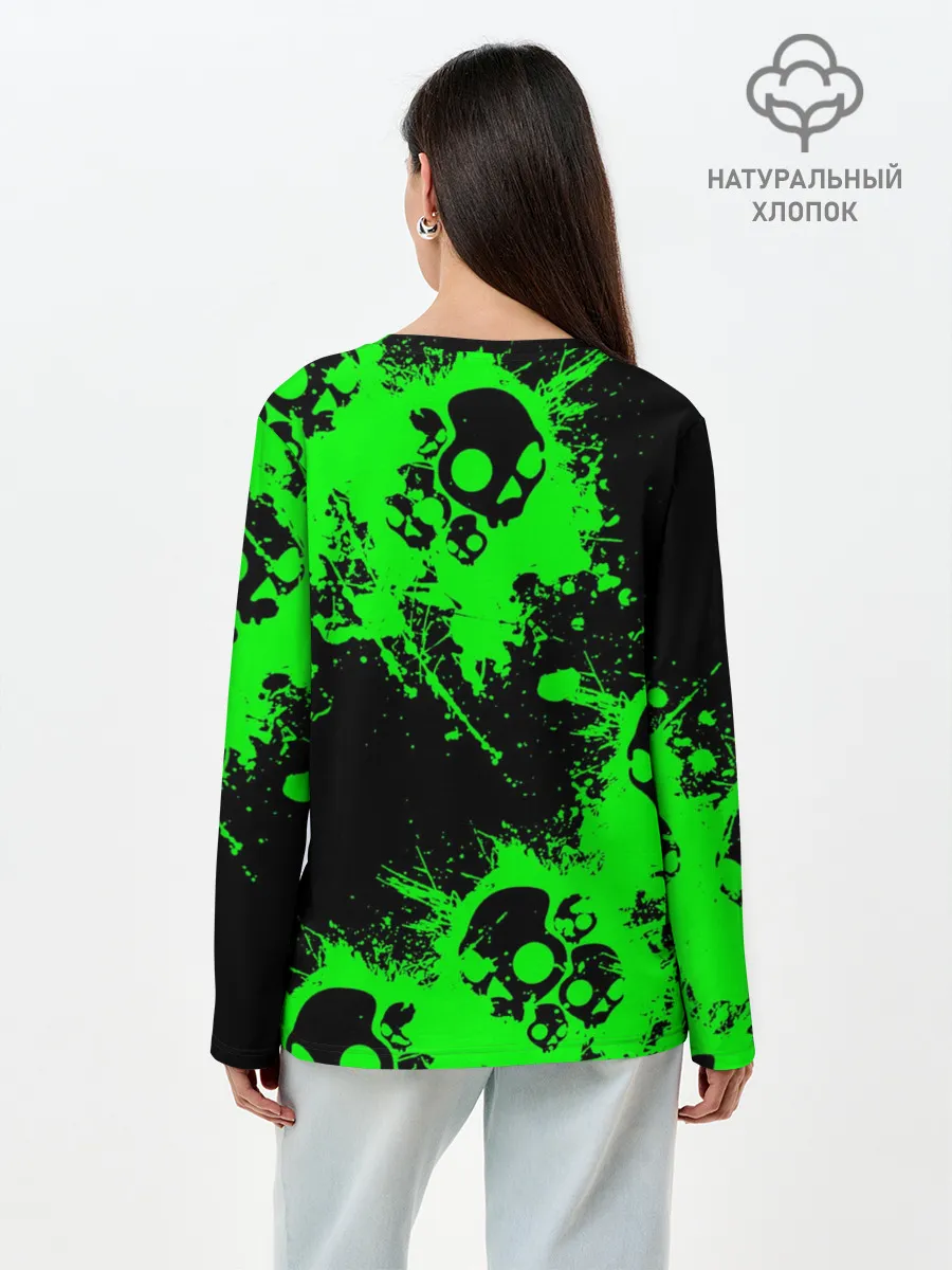 Лонгслив женский. Хлопок / Undertale | Sans