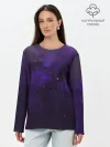 Лонгслив женский. Хлопок / Космос