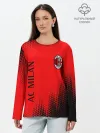 Лонгслив женский. Хлопок / AC MILAN / МИЛАН