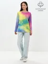Лонгслив женский. Хлопок / Tie-Dye