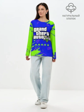Лонгслив женский. Хлопок / GTA 5 / ГТА 5