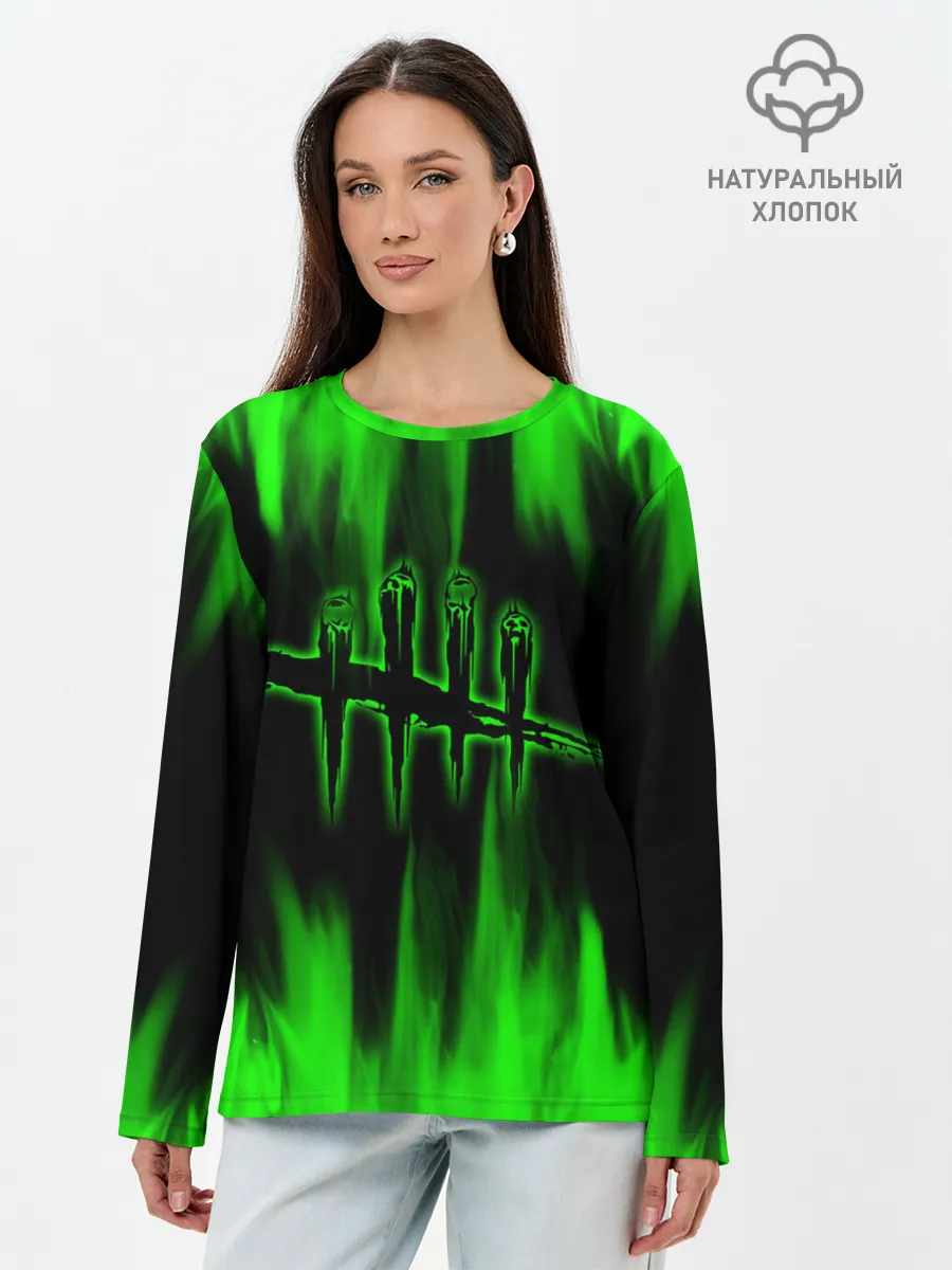 Лонгслив женский. Хлопок / Dead by Daylight.