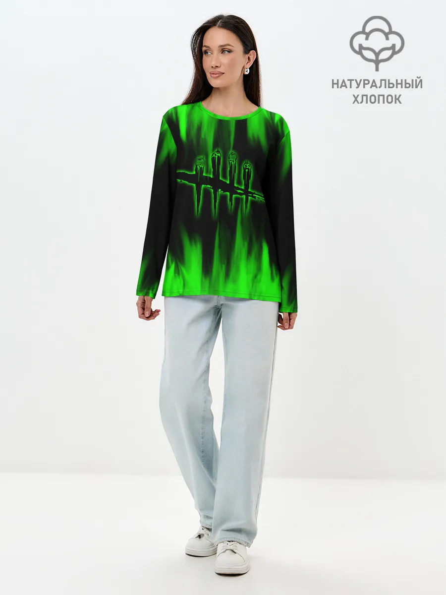 Лонгслив женский. Хлопок / Dead by Daylight.