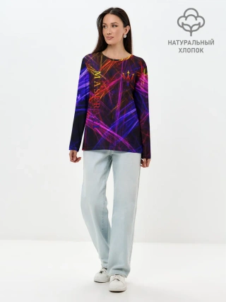 Лонгслив женский. Хлопок / Maserati | Мазерати