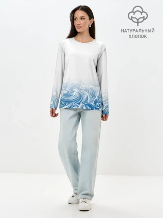 Лонгслив женский. Хлопок / Gintama | Гинтоки