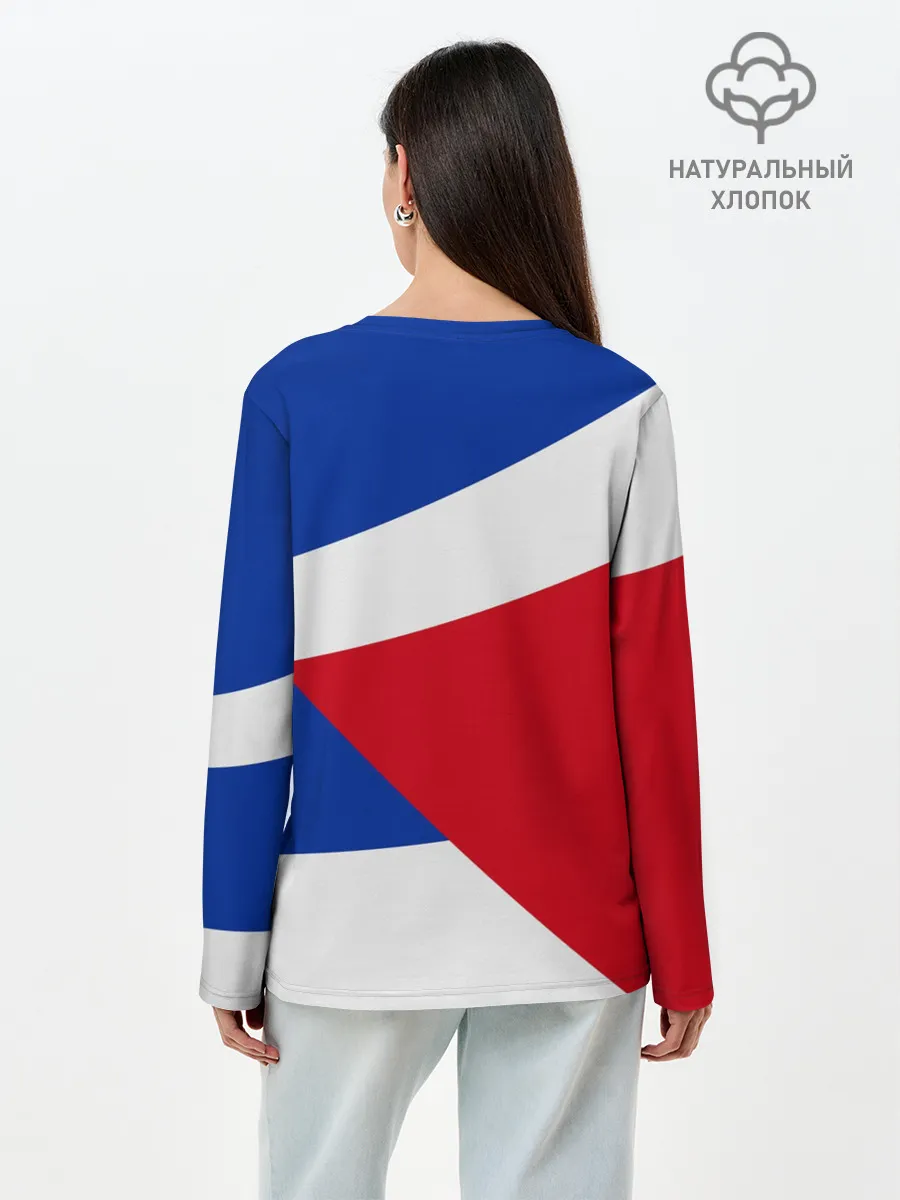 Лонгслив женский. Хлопок / Нью-Йорк Рейнджерс