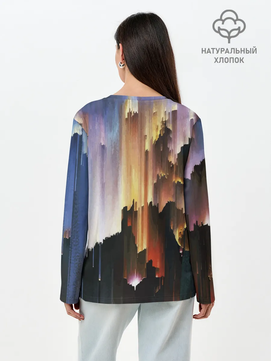 Лонгслив женский. Хлопок / Space