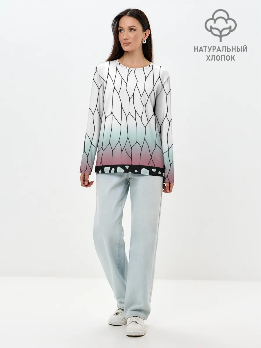 Лонгслив женский. Хлопок / Шинобу Кочо