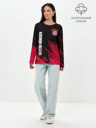 Лонгслив женский. Хлопок / BAYERN MUNCHEN.