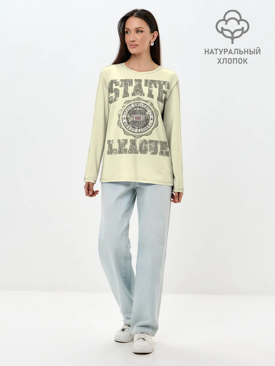 Лонгслив женский. Хлопок / State League