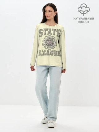 Лонгслив женский. Хлопок / State League