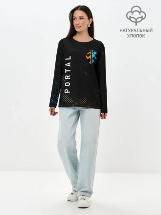 Лонгслив женский. Хлопок / PORTAL / ПОРТАЛ