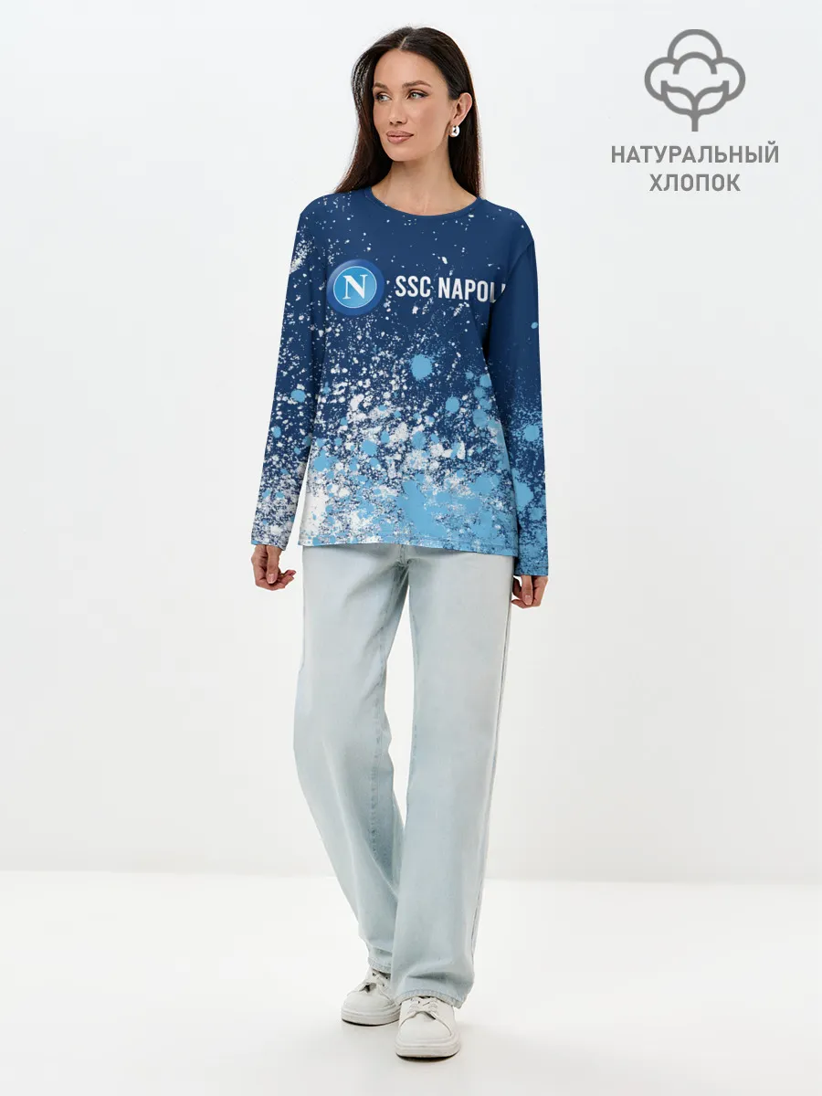 Лонгслив женский. Хлопок / SSC NAPOLI / Наполи