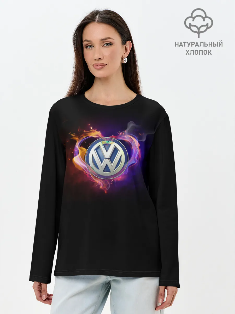Лонгслив женский. Хлопок / Volkswagen