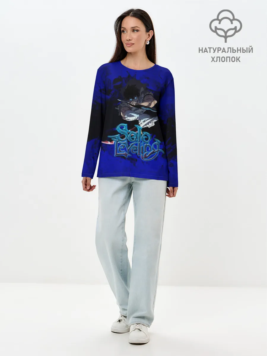 Лонгслив женский. Хлопок / Solo Leveling | Манхва
